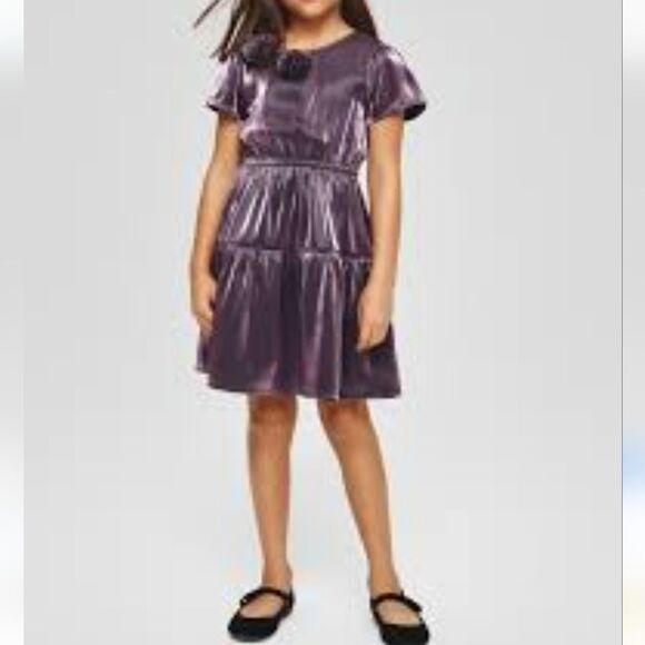 GAP Kids Shine Satin Dress (6-7 YEARS) - Picture 1 of 5